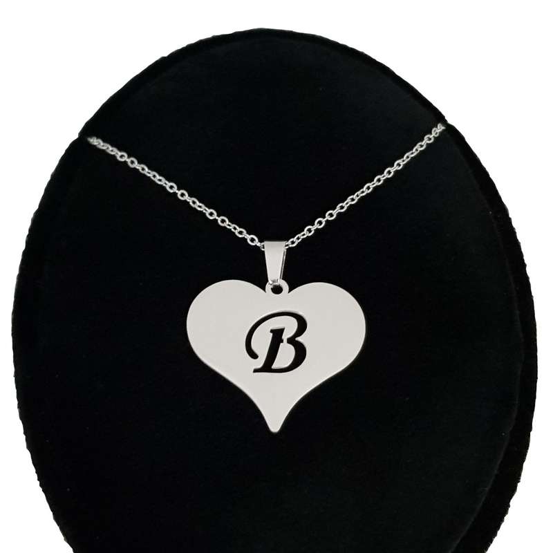 گردنبند نقره طرح حرف B کد SS2 گردنبند نقره طرح حرف B کد SS2