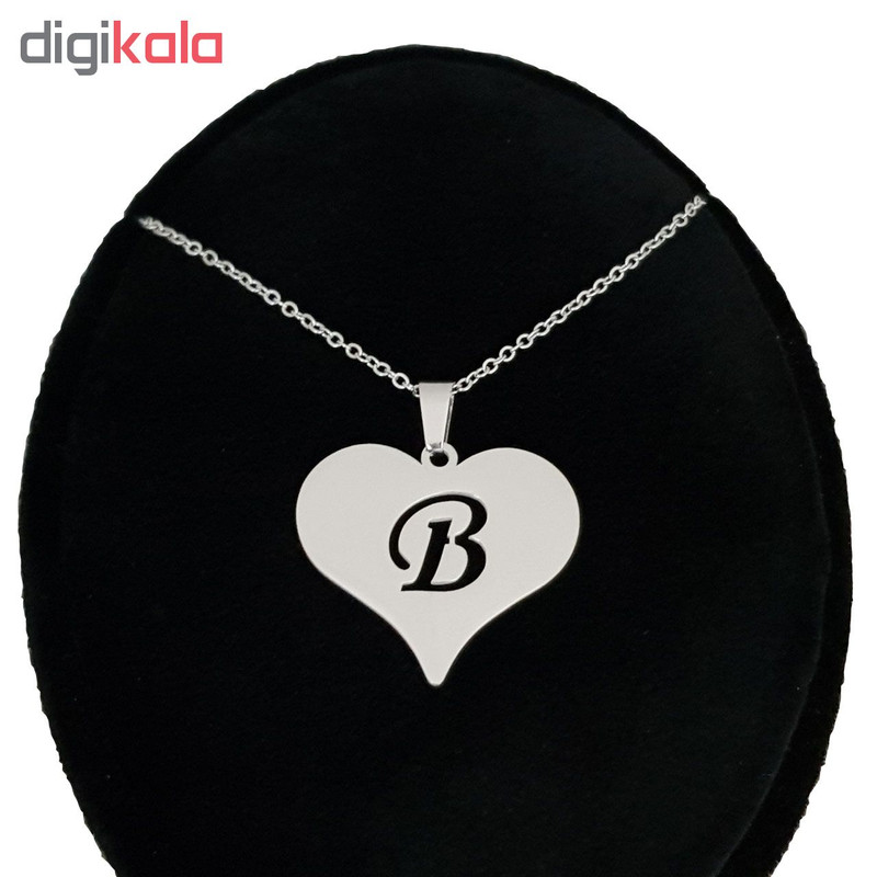 گردنبند نقره طرح حرف B کد SS2 گردنبند نقره طرح حرف B کد SS2
