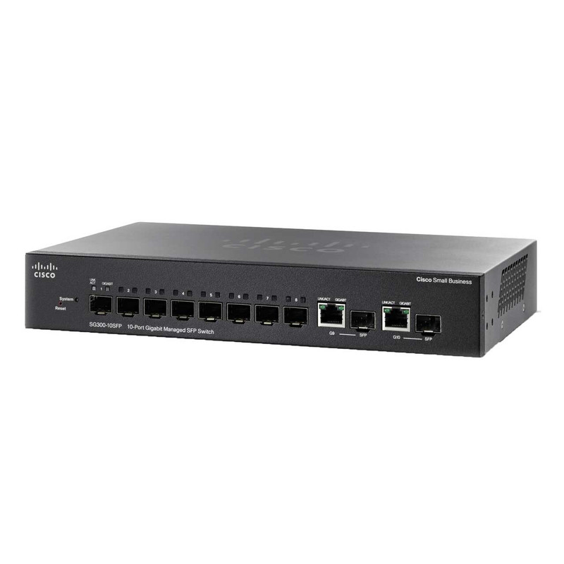 سوئیچ 10 پورت سیسکو مدل SG300-10SFP