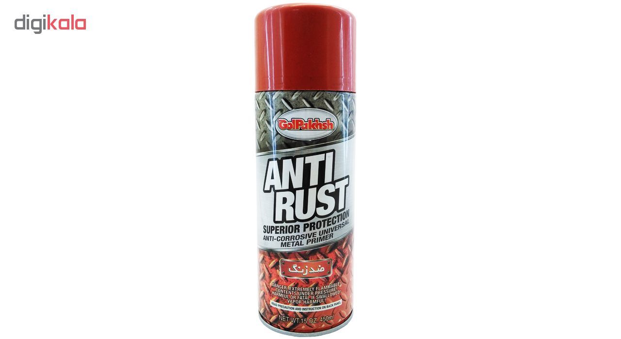 اسپری ضد زنگ قرمز گل پخش مدل ANTI RUST حجم 450 میلی لیتر