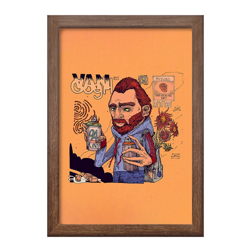 تابلو خندالو طرح ونسان ونگوگ کد F121