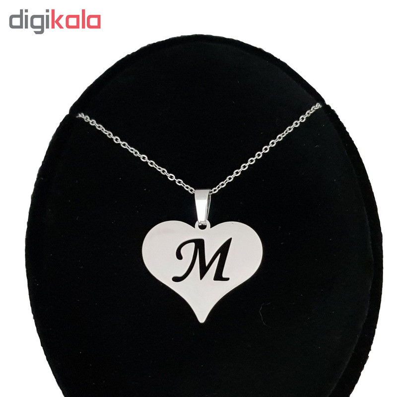 گردنبند نقره طرح حرف M کد ss1 گردنبند نقره طرح حرف M کد ss1