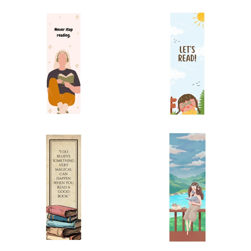 نشانگر کتاب مدل کتابخوان کد ۲ مجموعه چهار عددی