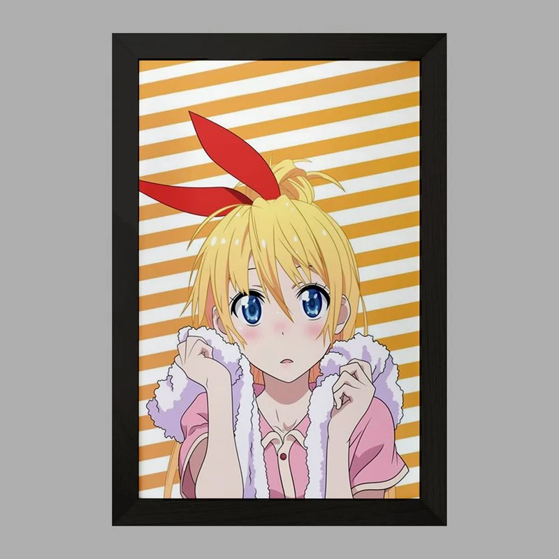 تابلو خندالو مدل انیمه عشق دروغین  کد 17133