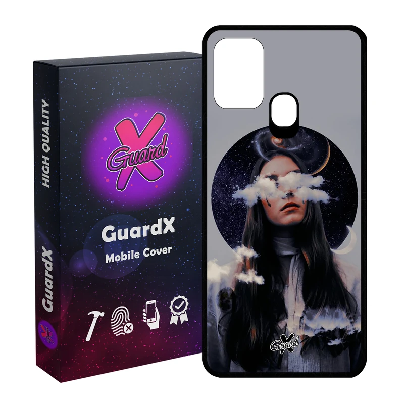 کاور گارد ایکس طرح Girl مدل Glass10011 مناسب برای گوشی موبایل سامسونگ Galaxy M31 / M31 Prime / F41