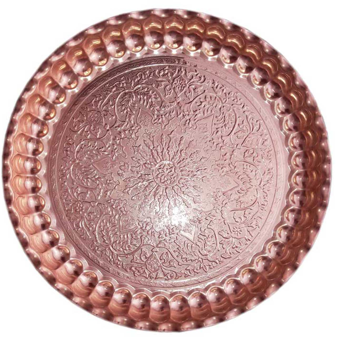 سینی مسی مدل گلستان کد 1