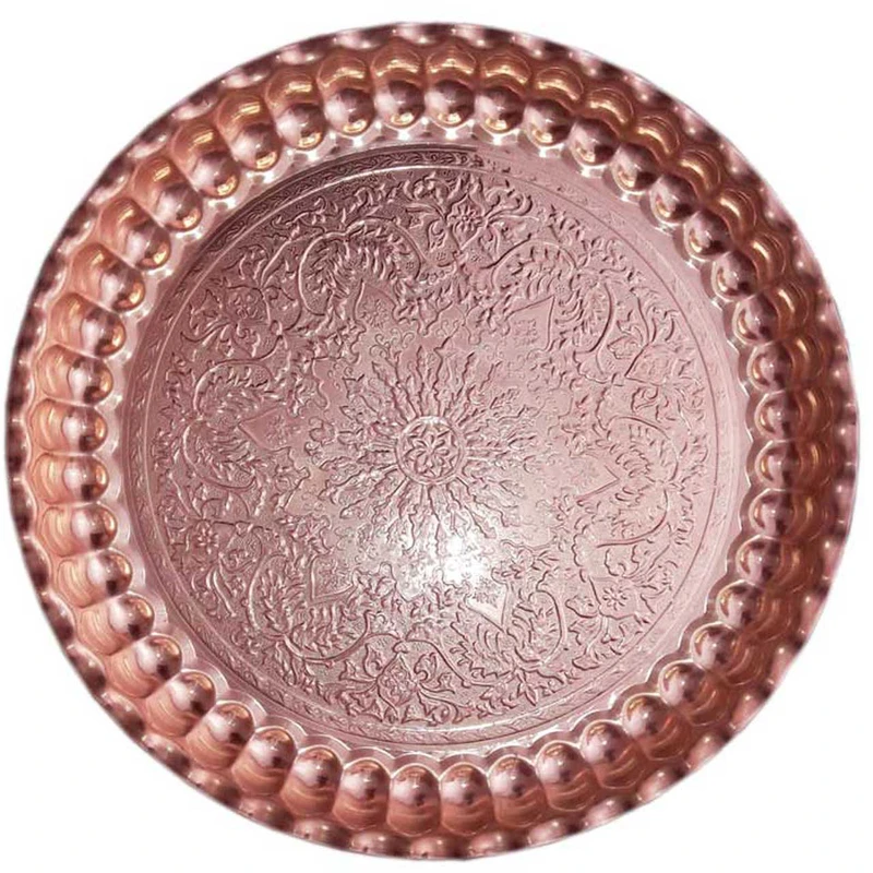 سینی مسی مدل گلستان کد 1