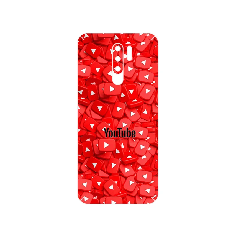برچسب پوششی ماهوت مدل Youtube مناسب برای گوشی موبایل شیائومی Redmi 9
