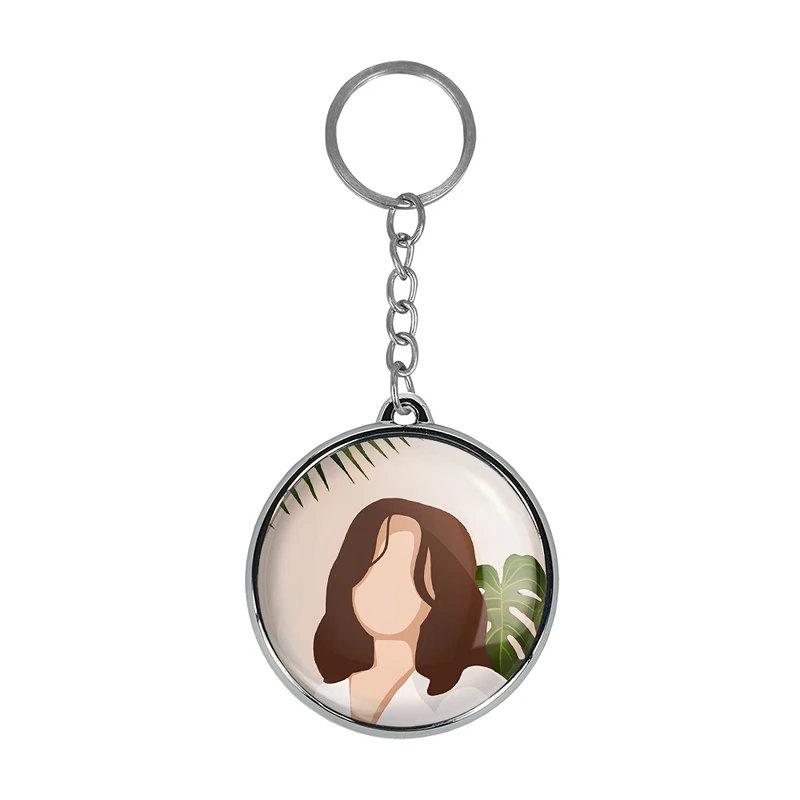 جاکلیدی خندالو طرح مینیمال دخترانه مدل دوطرفه کد 2870328704