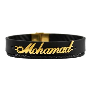 دستبند نقره طرح اسم محمد کد 01