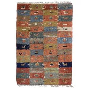 گبه دستباف نیم متری کد 1990