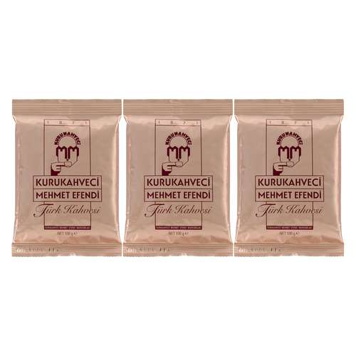 قهوه ترک مهمت افندی - 100 گرم بسته 3 عددی