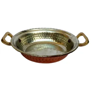 ماهی تابه مسی مدل سی و سه پل قطر 18 سانتی متر