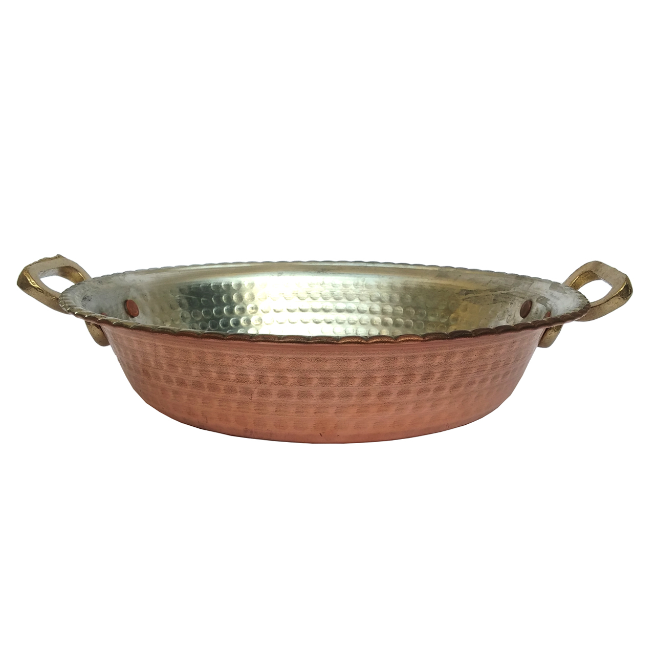 ماهی تابه مسی مدل سی و سه پل قطر 26 سانتی متر ماهی تابه مسی مدل سی و سه پل قطر 26 سانتی متر