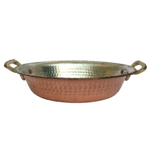 ماهی تابه مسی مدل سی و سه پل قطر 26 سانتی متر