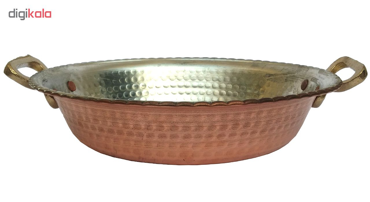 ماهی تابه مسی مدل سی و سه پل قطر 26 سانتی متر