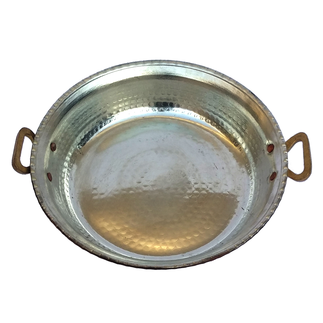 ماهی تابه مسی مدل سی و سه پل قطر 30 سانتی متر