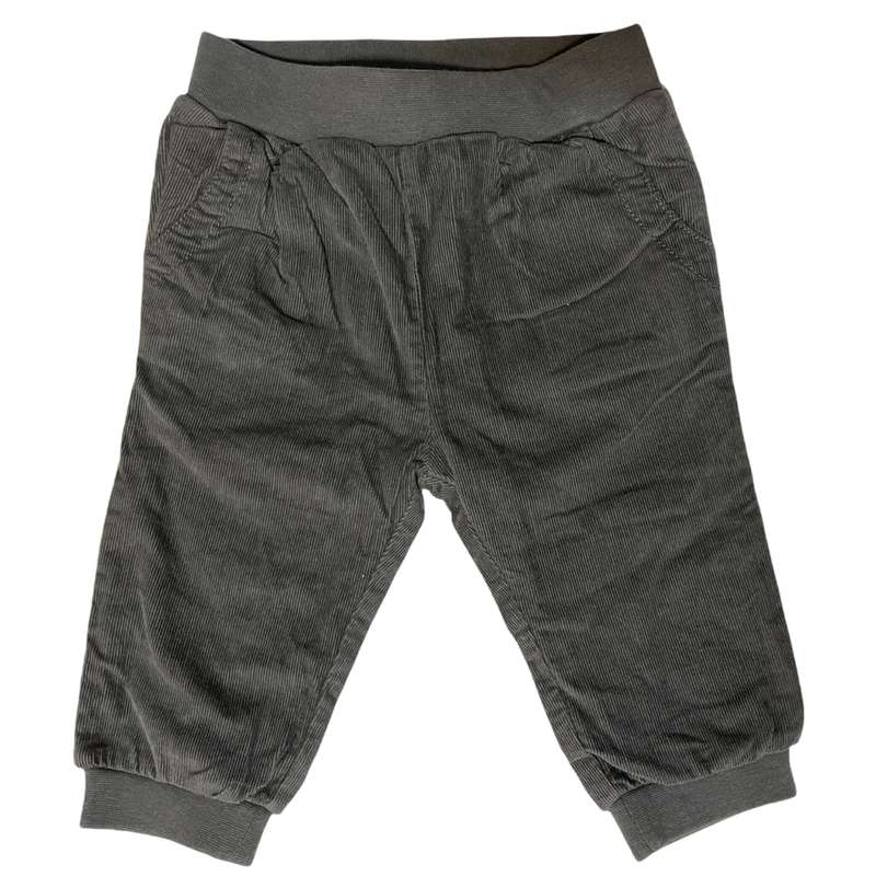 شلوار نوزادی توپومینی مدل 127223 مخمل کبریتی آستردار رنگ طوسی