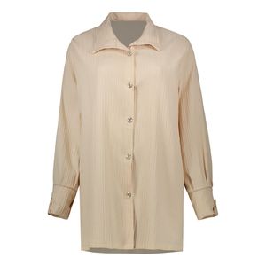 شومیز آستین بلند یقه برگردان زنانه مدل آیوا