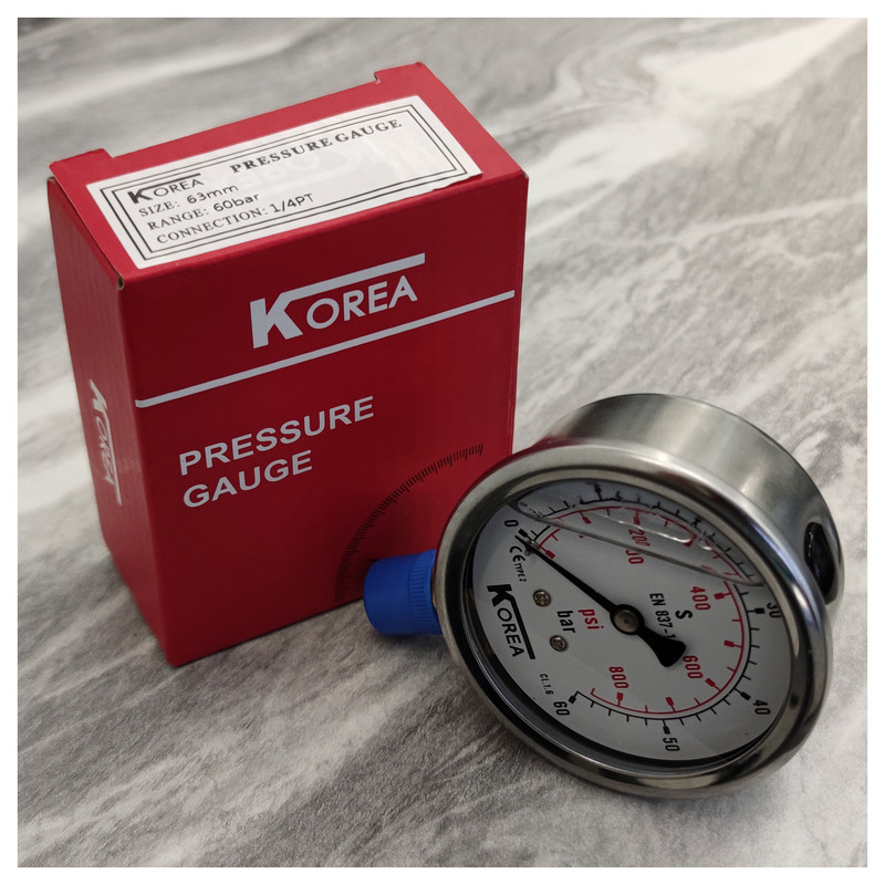 گیج فشار کره مدل 6cm-down-60bar