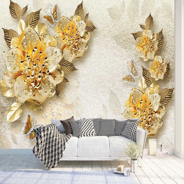 پوستر دیواری مدل گل سه بعدی کدmt-83337