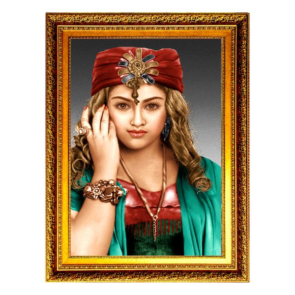 تابلو فرش ماشینی طرح دختر کد VAS111 تابلو فرش ماشینی طرح دختر کد VAS111