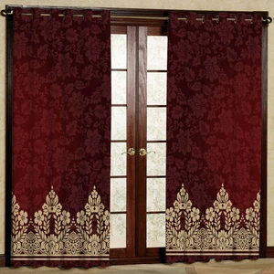 پرده مدل حاشیه دار هازان پانچی کد 4515 سایز 140x200 سانتی متر