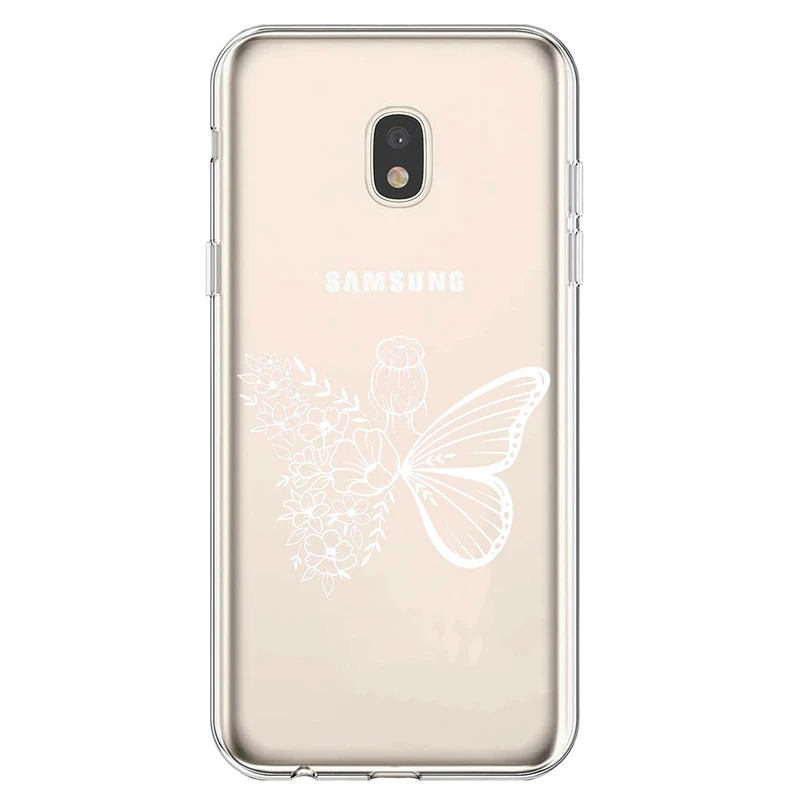 کاور مگافون طرح دختر پروانه ای مدل C53-W مناسب برای گوشی موبایل سامسونگ Galaxy J7 Pro / J730