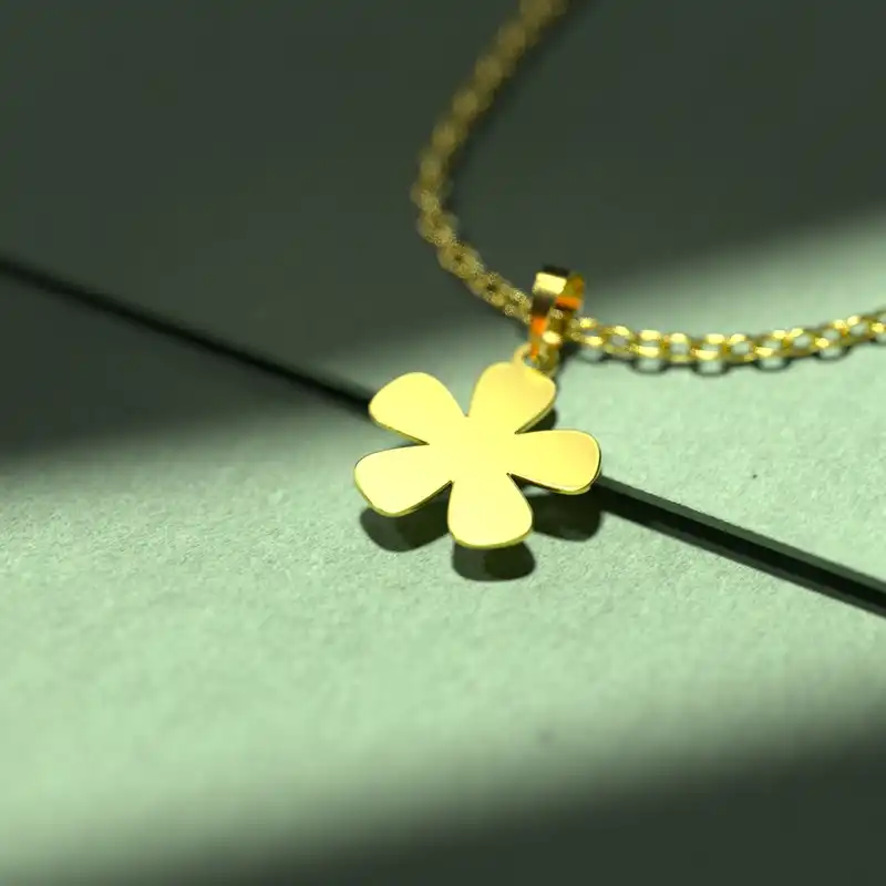 گردنبند طلا 18 عیار زنانه مدوپد مدل هندسی کد F3-1-1210