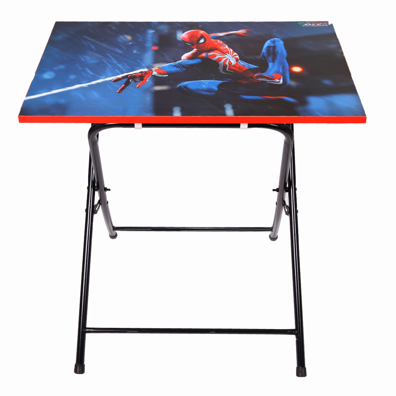 میز تحریر پایه بلند طرح مرد عنکبوتی (وایت بردی،تاشو،تنظیم شونده ارتفاع)