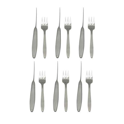 سرویس کارد و چنگال میوه خوری 12 پارچه ای تی سی کد A955