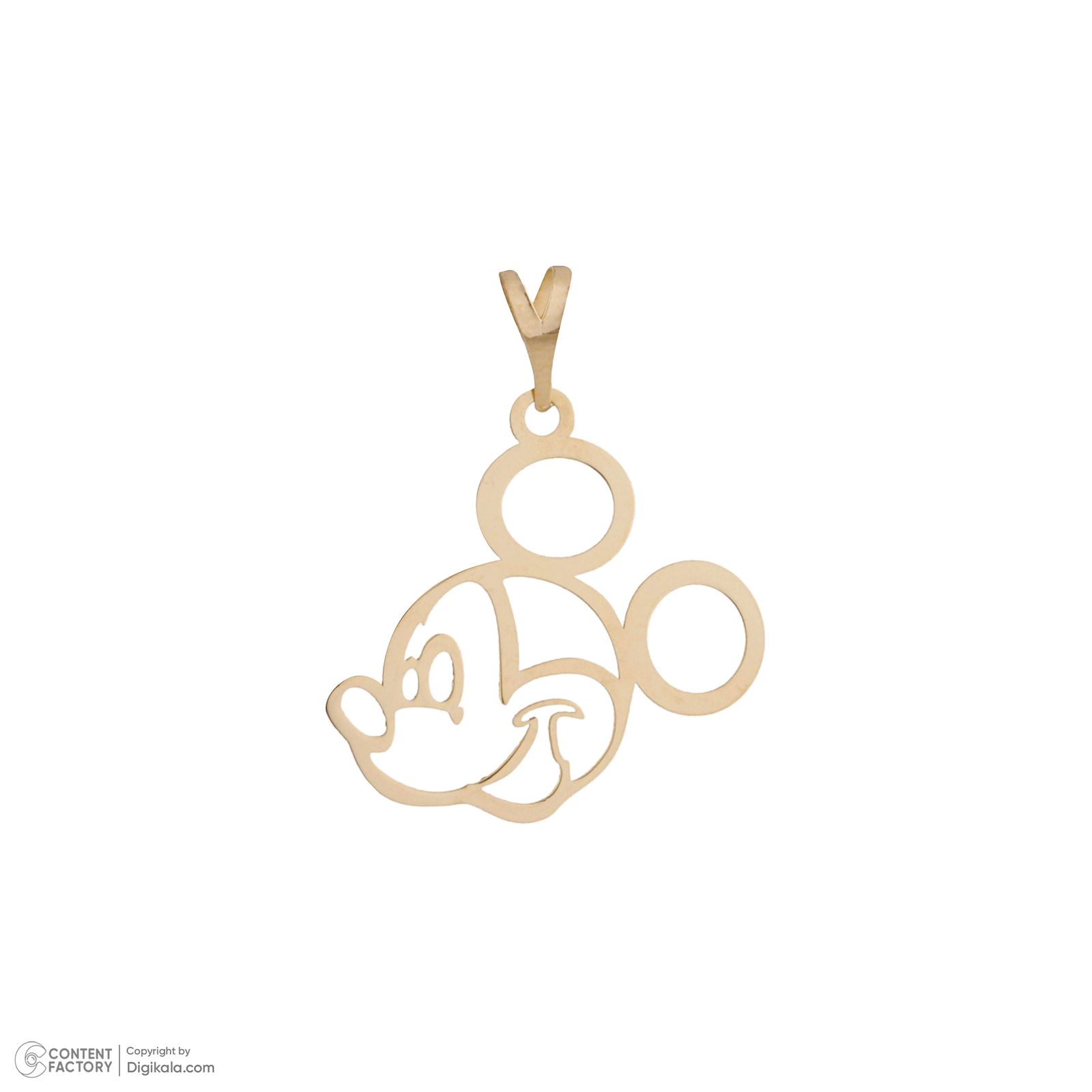 آویز گردنبند طلا 18 عیار دخترانه مایا ماهک مدل MM1892 طرح میکی موس - - 2