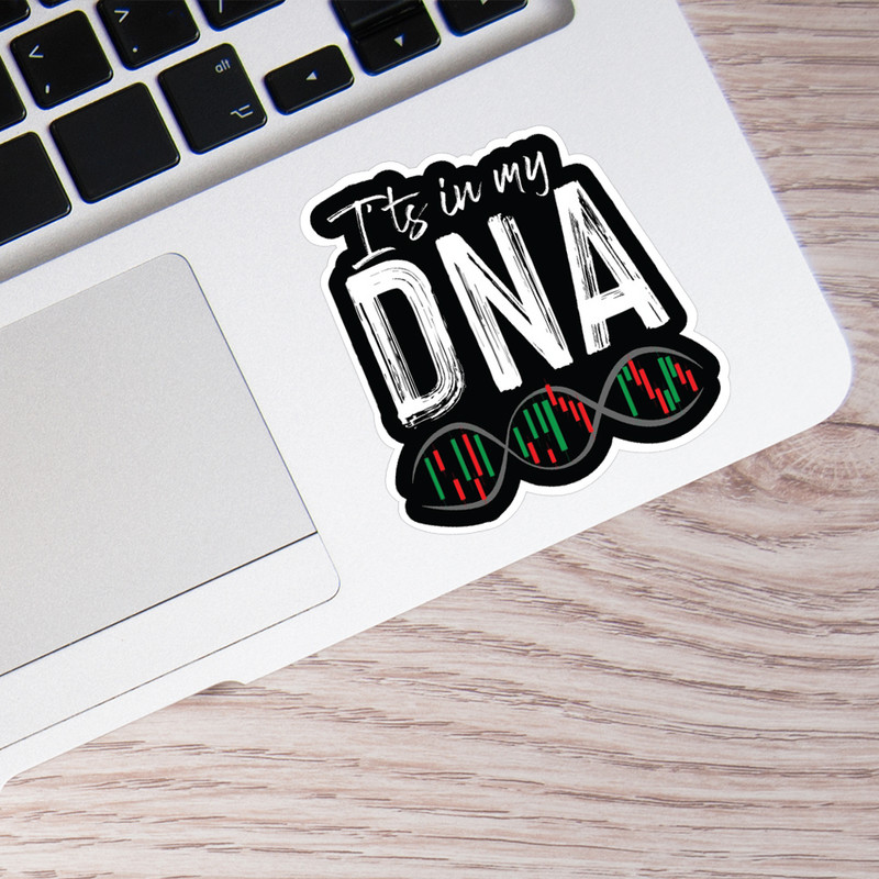 استیکر لپ تاپ طرح DNA نمودار کد ST277 1