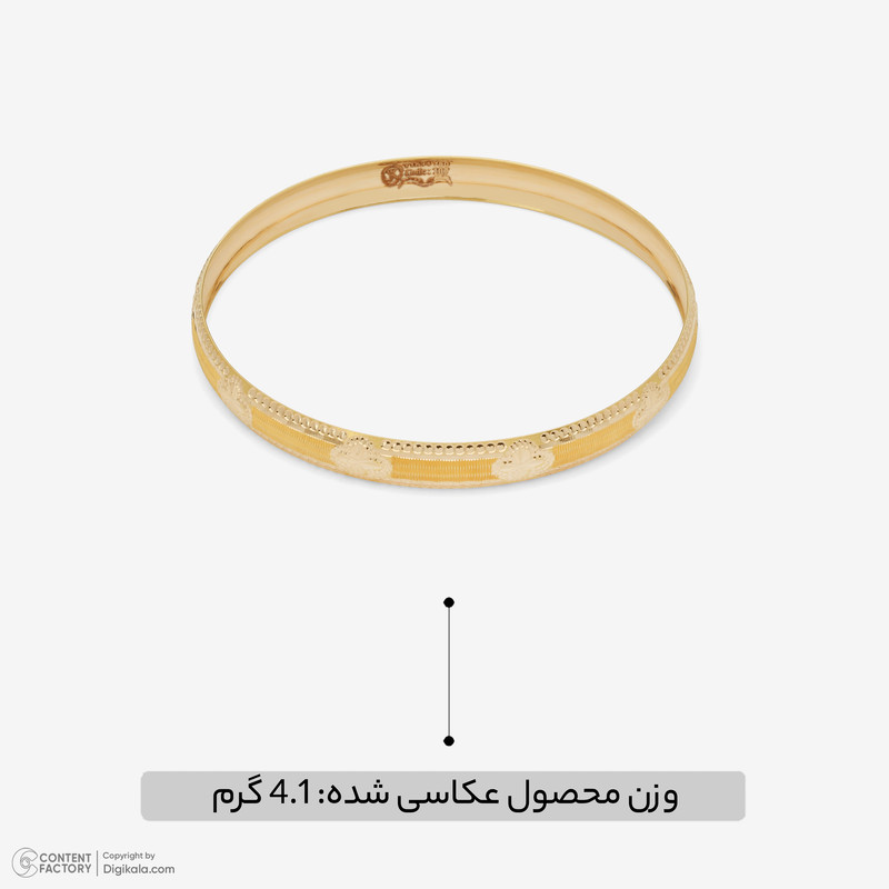 النگو طلا کم اجرت 18 عیار زنانه مایا ماهک مدل MB2105 