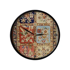ساعت دیواری مدوپد طرح فرش ساروق مدل C-Sarough03