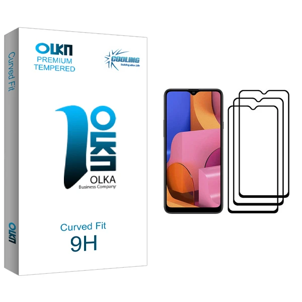 محافظ صفحه نمایش کولینگ مدل Olka glass مناسب برای گوشی موبایل سامسونگ Galaxy A20s بسته سه عددی