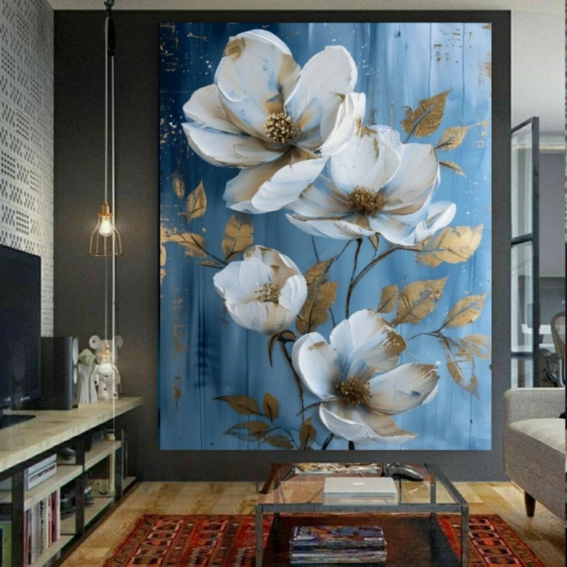 پوستر طرح مخمل گل فانتزی دکوری کد FP105830