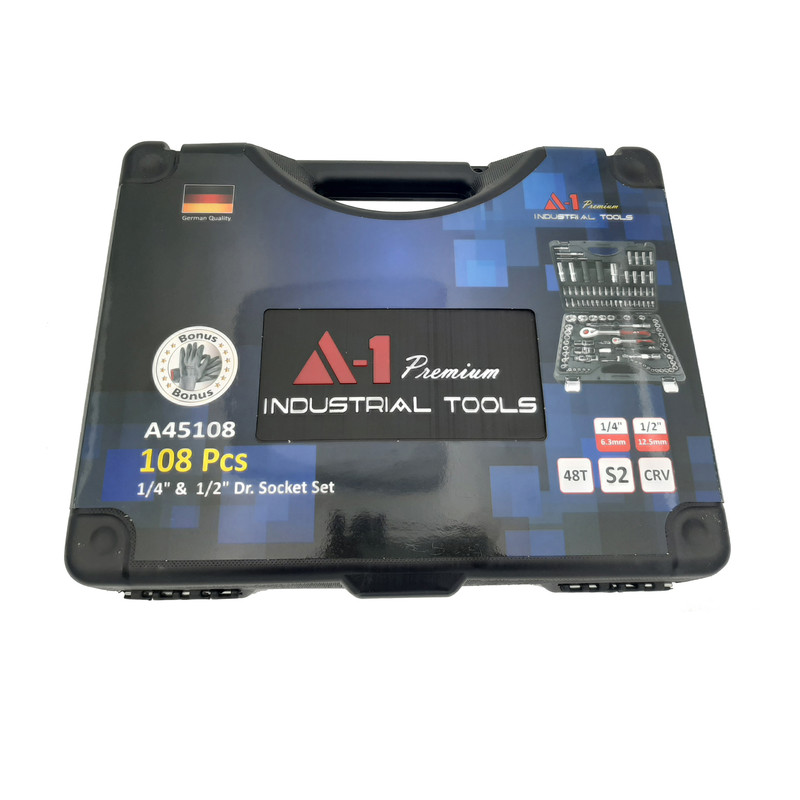 آچار جعبه بکس اِی وان مدل A45108 مجموعه 108 عددی