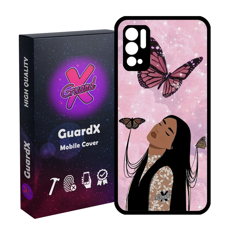 کاور گارد ایکس طرح Girl مدل Glass10297 مناسب برای گوشی موبایل شیائومی Redmi Note 10 5G / Poco M3 Pro