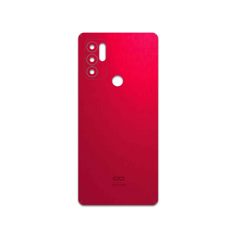 برچسب پوششی ماهوت مدل Matte-Warm-Red مناسب برای گوشی موبایل موتورولا Moto G60S