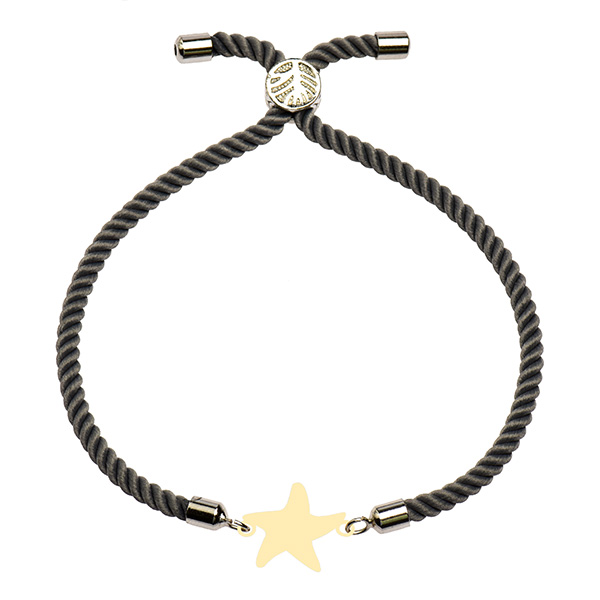 دستبند طلا 18 عیار دخترانه کرابو طرح ستاره مدل Krd1621