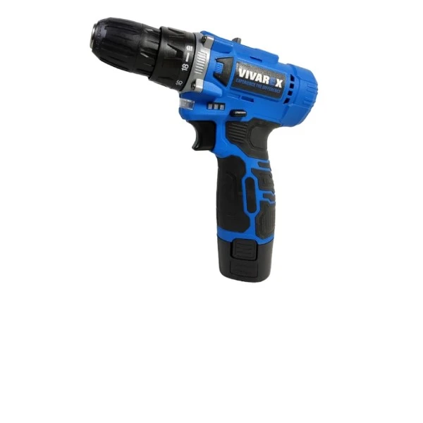 دریل پیچ گوشتی شارژی سه نظام 10 میلیمتر 20 ولت ویوارکس مدل VR1215V-2B