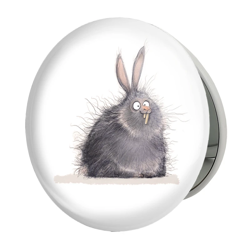 آینه جیبی خندالو طرح جونده مدل تاشو کد 28305 