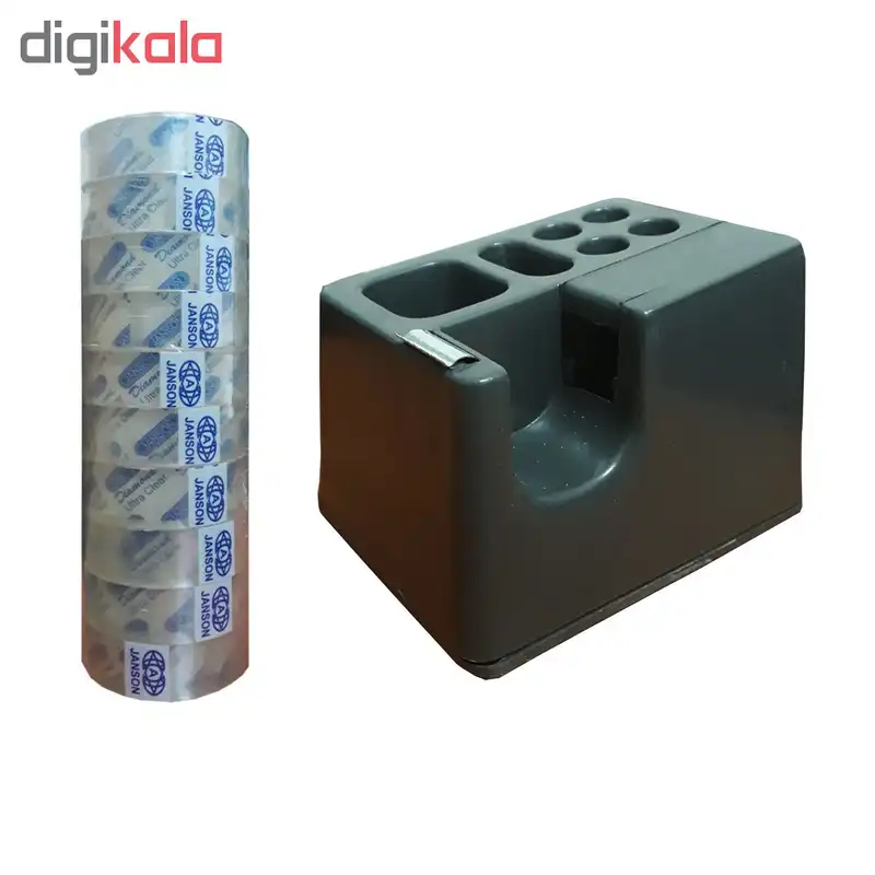 پایه چسب مدل 1000 به همراه چسب نواری بسته 10 عددی