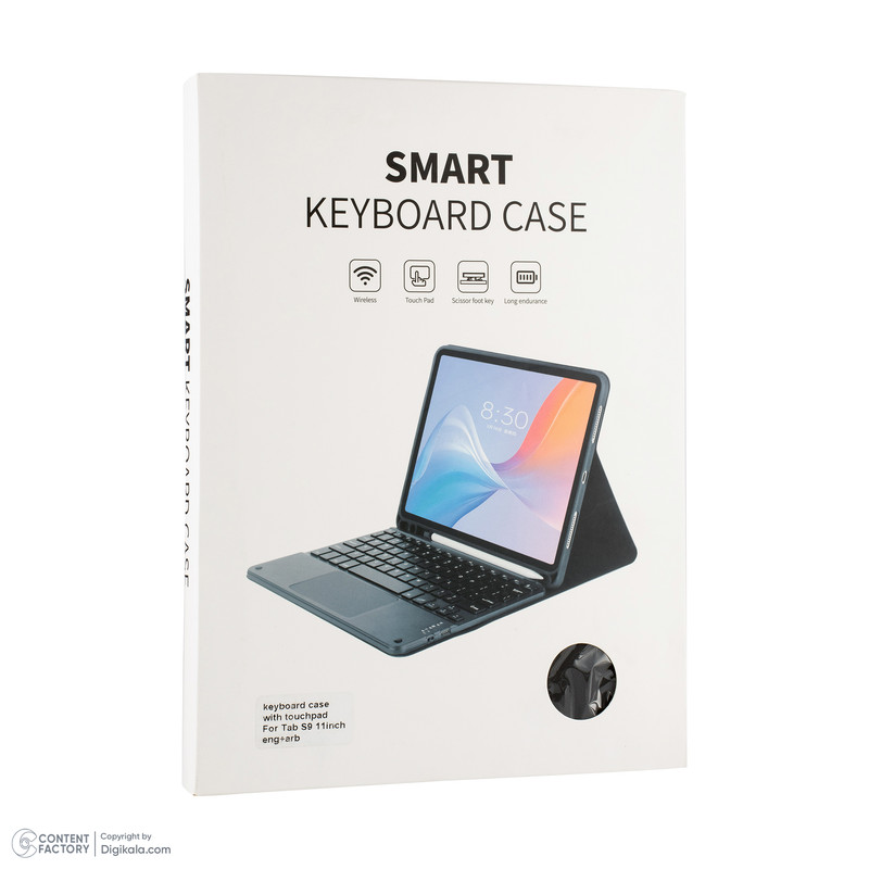 کیبورد تبلت مدل Smart مناسب برای تبلت سامسونگ Galaxy Tab A9