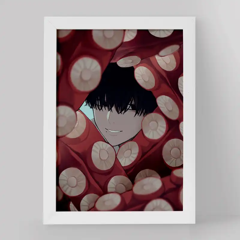 تابلو خندالو مدل یوشیدا انیمه مرد اره ای کد 17975