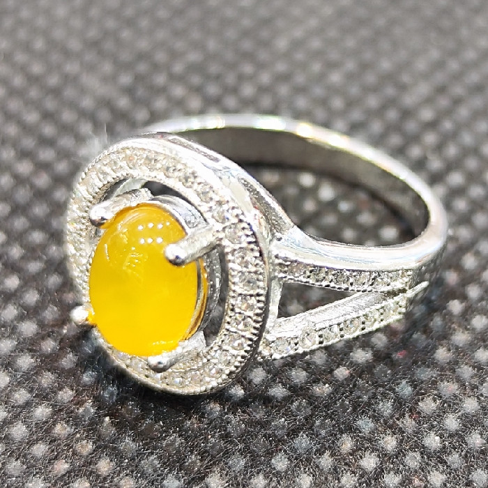 انگشتر نقره زنانه مدل عقیق شرف شمس کد 66