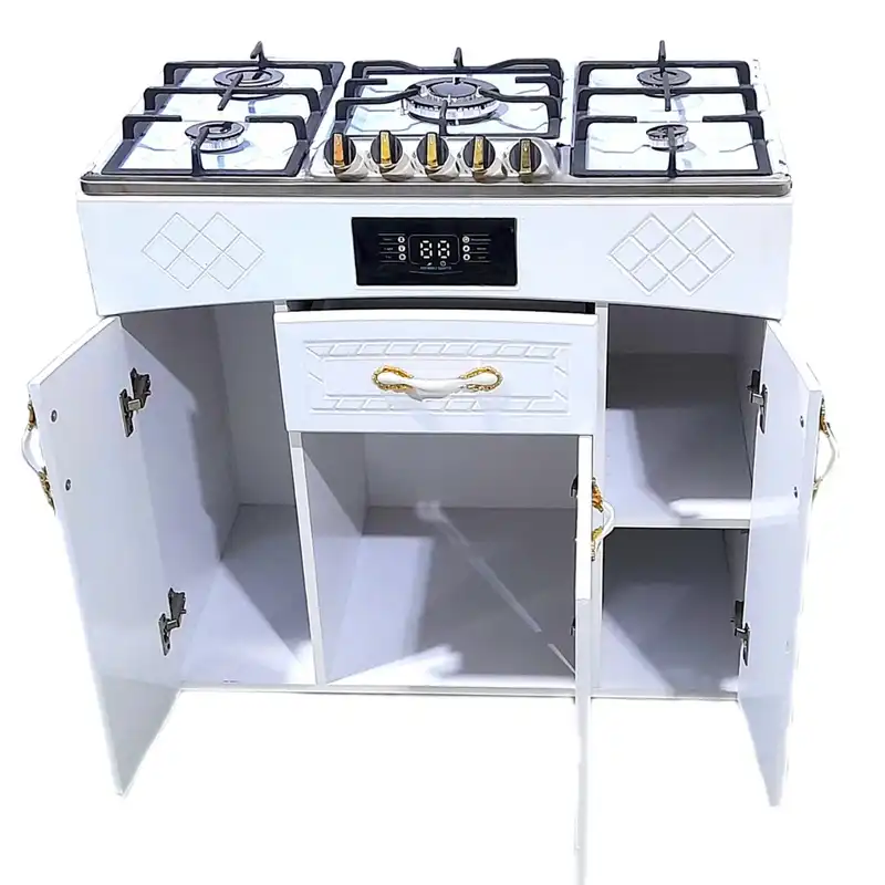 اجاق گاز 5 شعله هاکان مدل اجاق گاز چهار درب صفحه استیل اپکسی کوهان دار