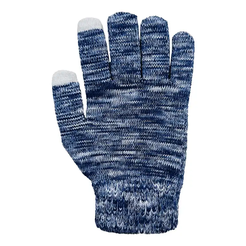 دستکش بافتنی تارتن مدل 38019 رنگ آبی