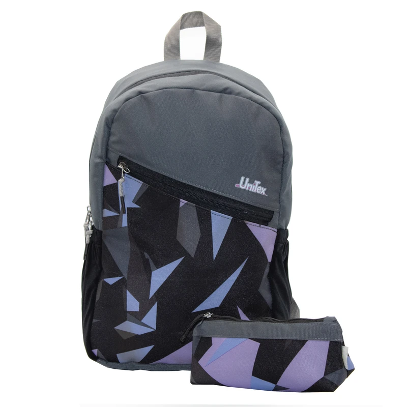 کوله پشتی مدرسه یونی تکس مدل اکو پلاس به همراه جا مدادی